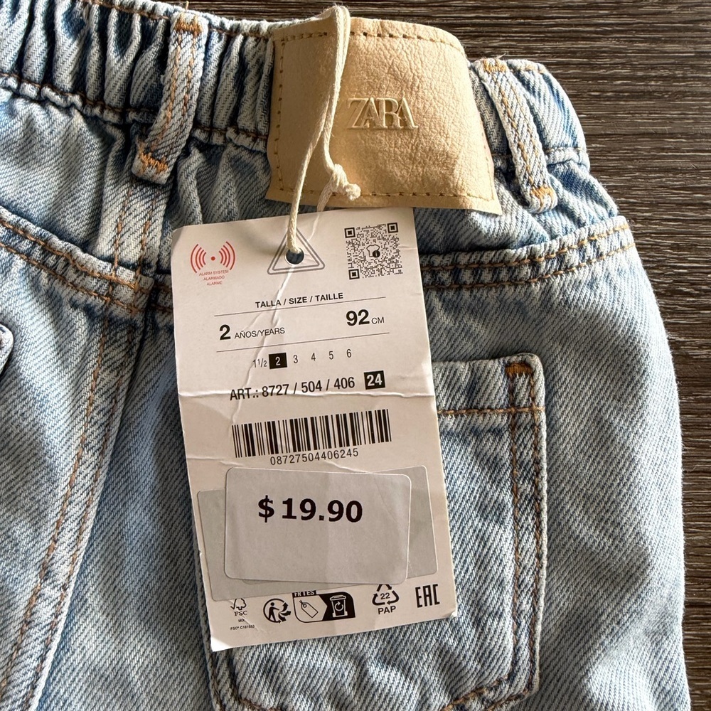 Zara Classic Light Blue Jean Shorts - Picture 5 of 5
